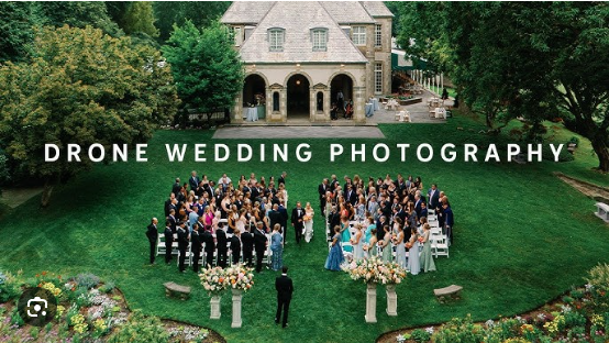 drone wedding photography